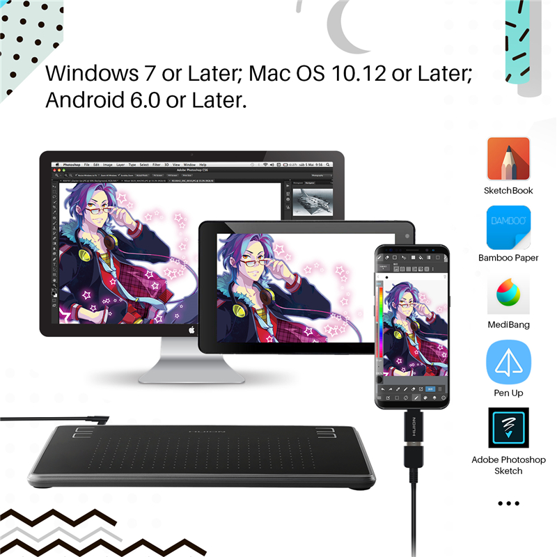 Drawing Pad Signature - لوح رسم رقمي H430P للرسوم المتحركة