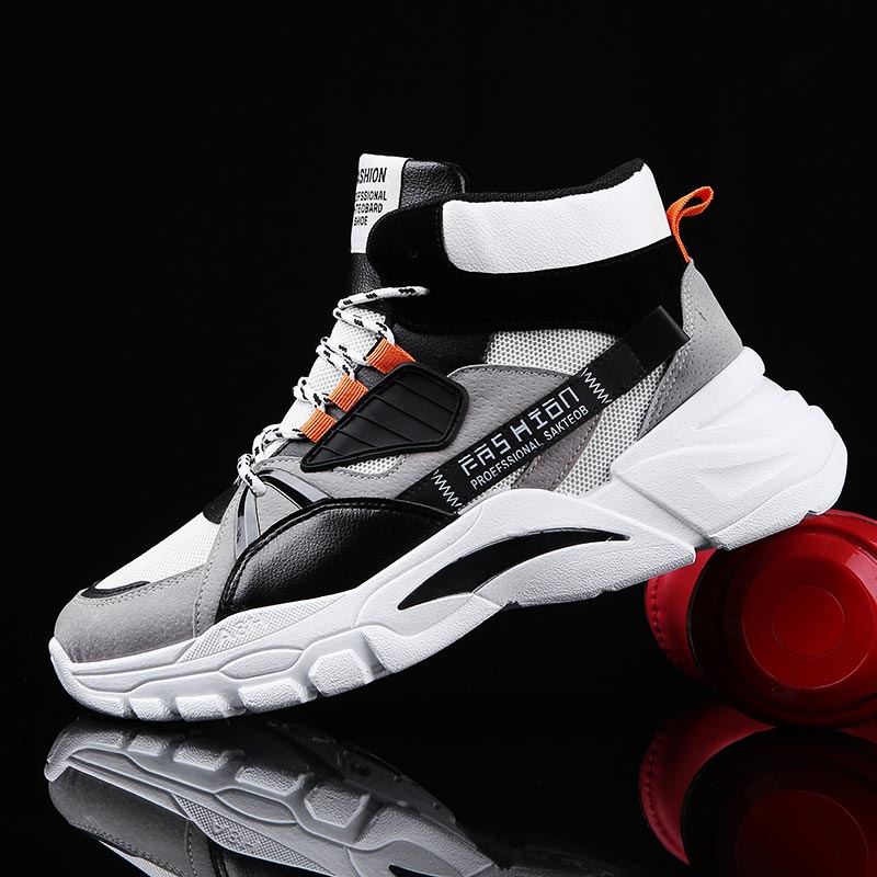 Office Tech Outfits - Hightop الصيف الرجال الأحذية الرياضية الرجل