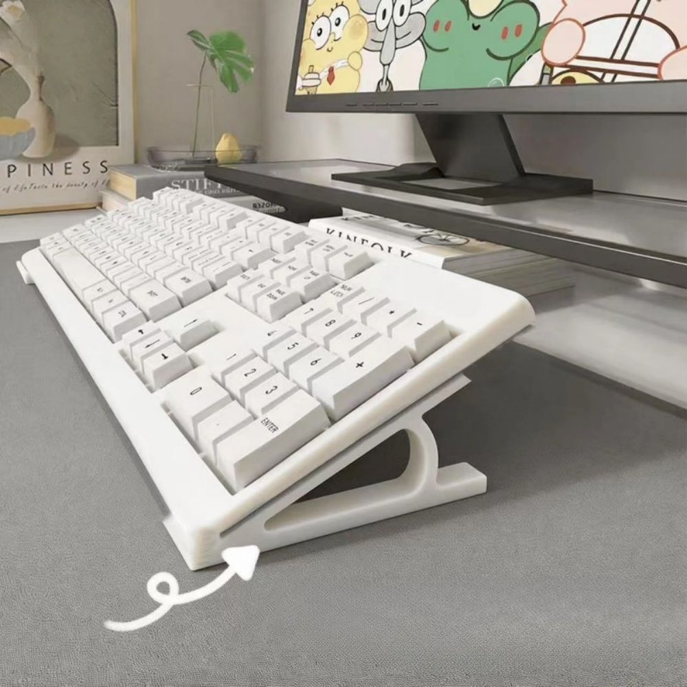 Office Technologies - حامل لوحة مفاتيح مريح من قطعتين