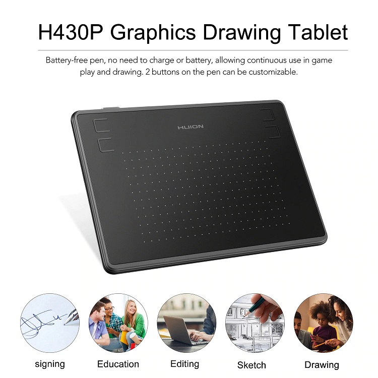 لوح رسم رقمي H430P للرسوم المت - مراجعة Drawing Pad Signature وسعره
