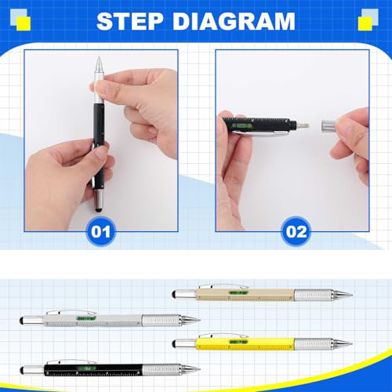 55 قطعة قلم متعدد الوظائف للمه - مراجعة Tech Office Engineer وسعره